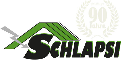 Schlapsi GmbH Logo mit 90-Jahr-Jubliläum